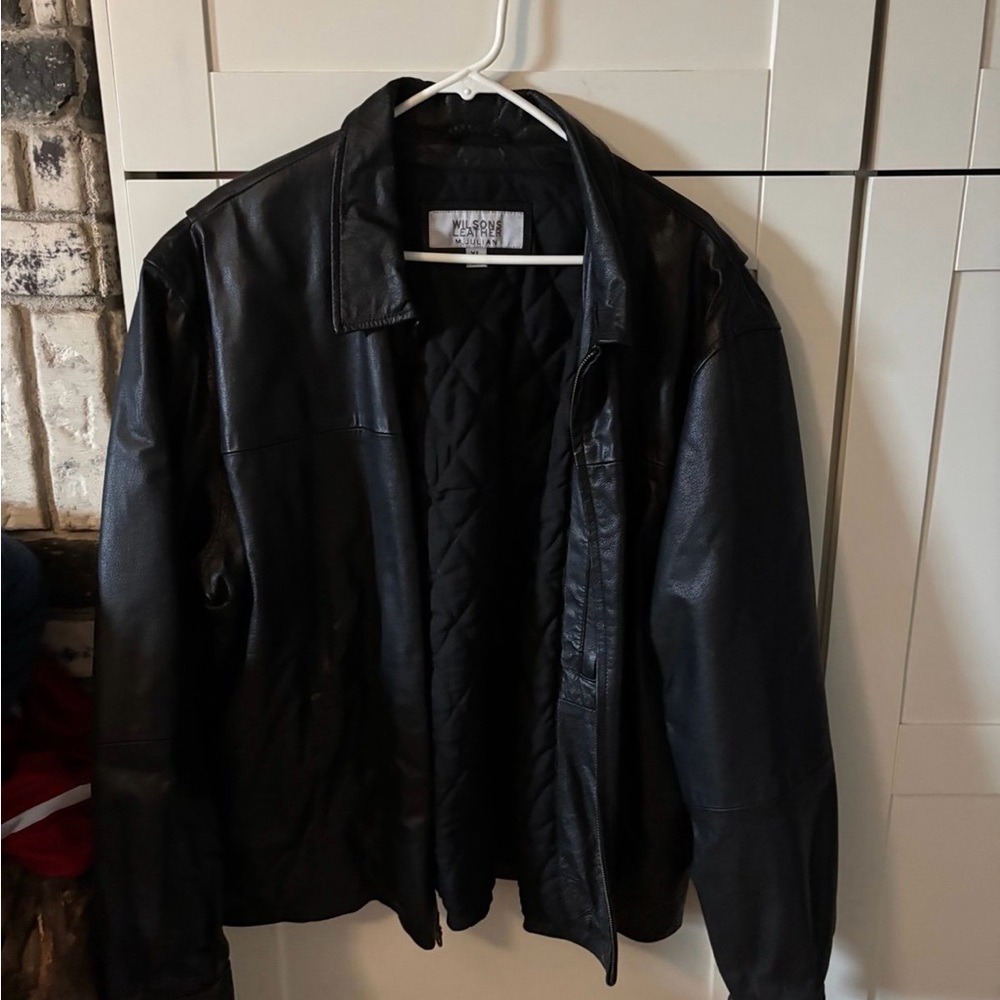 Wilsons Leather Black Jacket